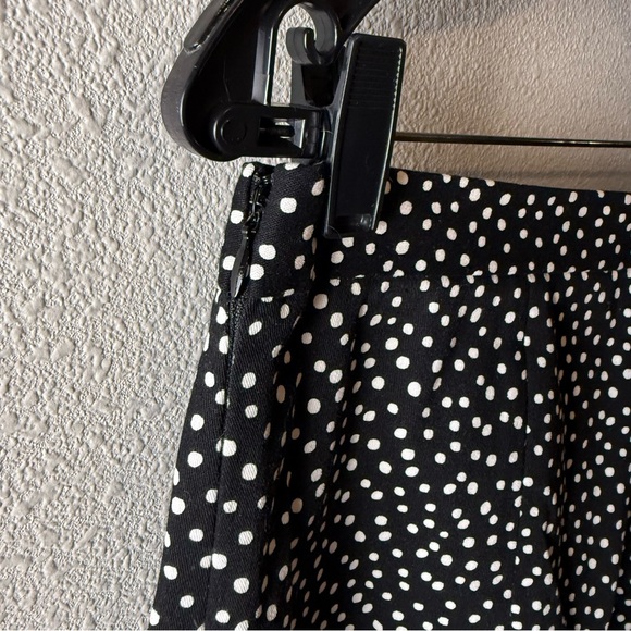 NWOT Diane Von Furstenberg Orillon Dot Cigarette Pant Black Business Casual Sz 8 - Picture 11 of 13